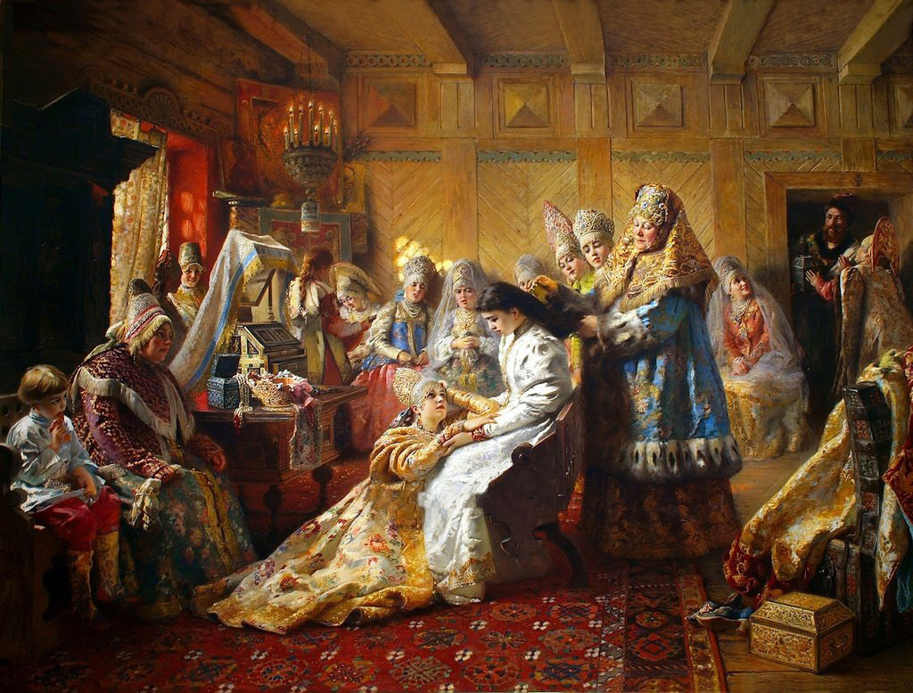 «Под венец»,  Константин Маковский, 1890 год