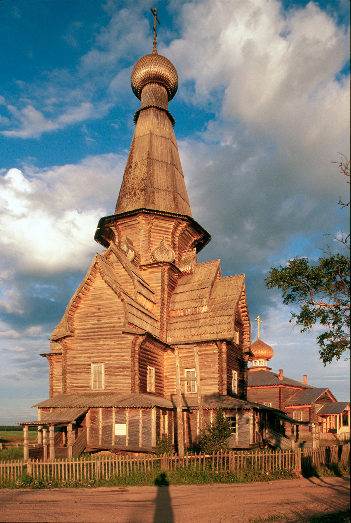 Varzuga. Church of the Dormition, northwest view. July 21, 2001