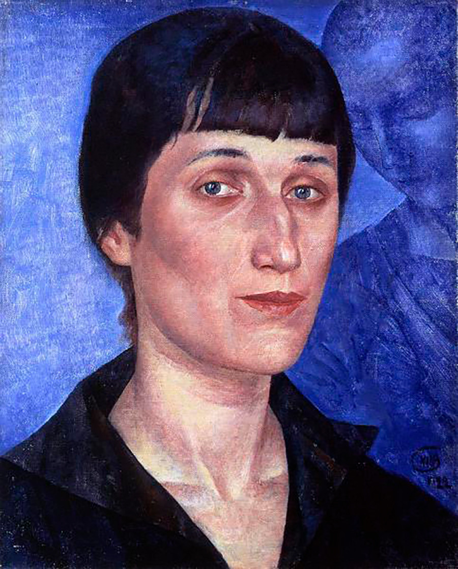 Portrait of Anna Akhmatova, by Kuzma Petrov-Vodkin.