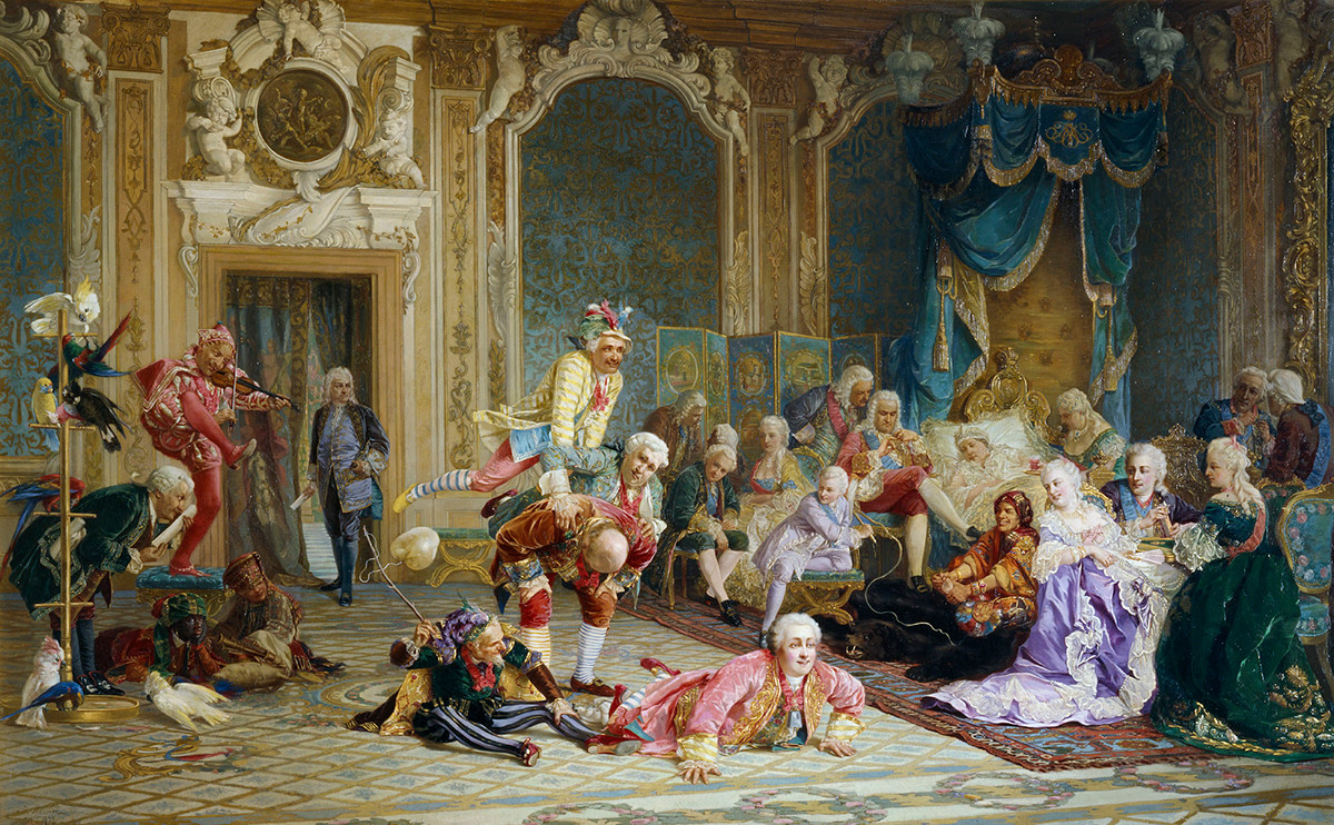 Valery Jacobi, 'The Court Jesters of Anna Ivanovna' (1872)