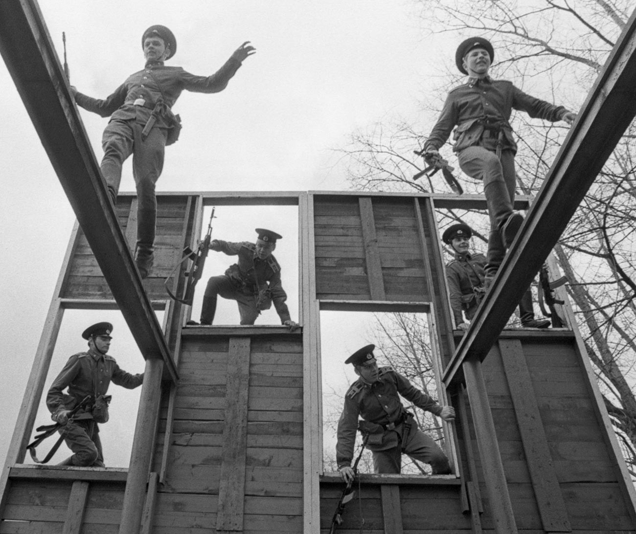 Entrenamiento en una carrera de obstáculos