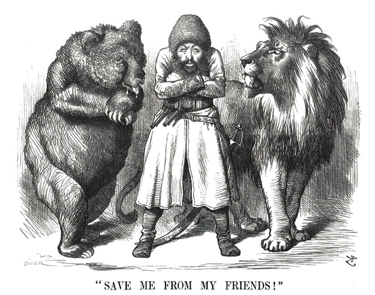 Caricature from the times of the 