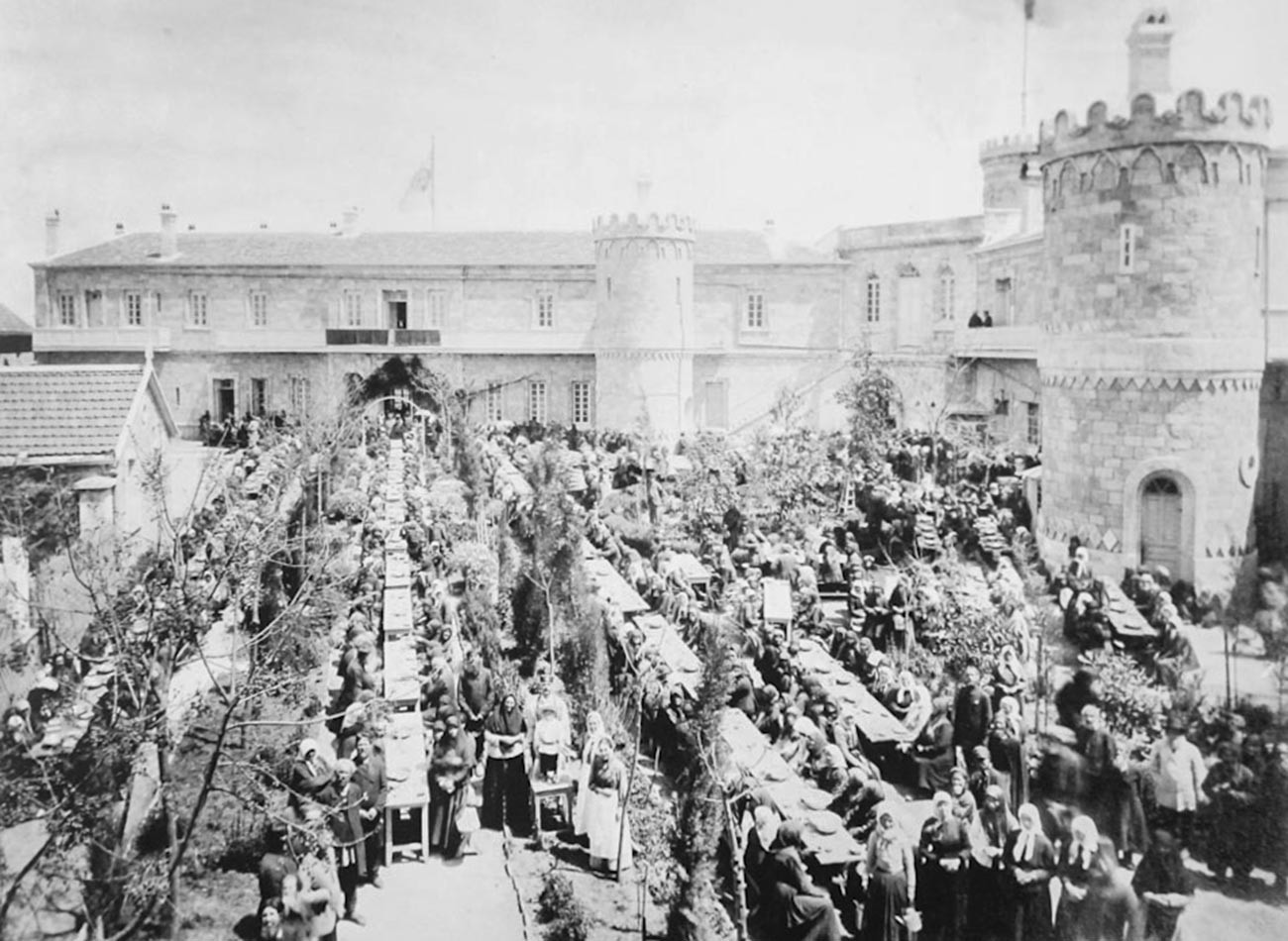 Easter celebrations at the Russian Compound, late 19th century