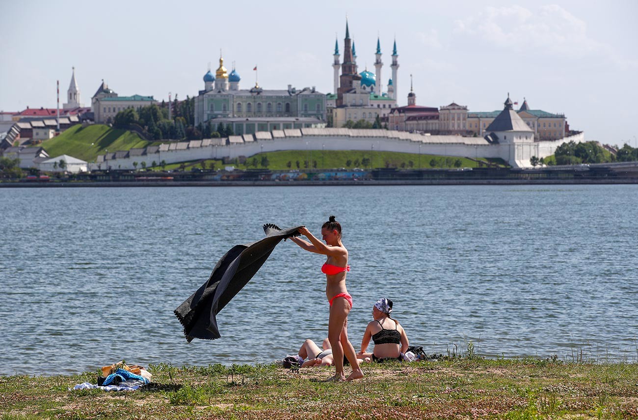 The view to the Kazan Kremlin.