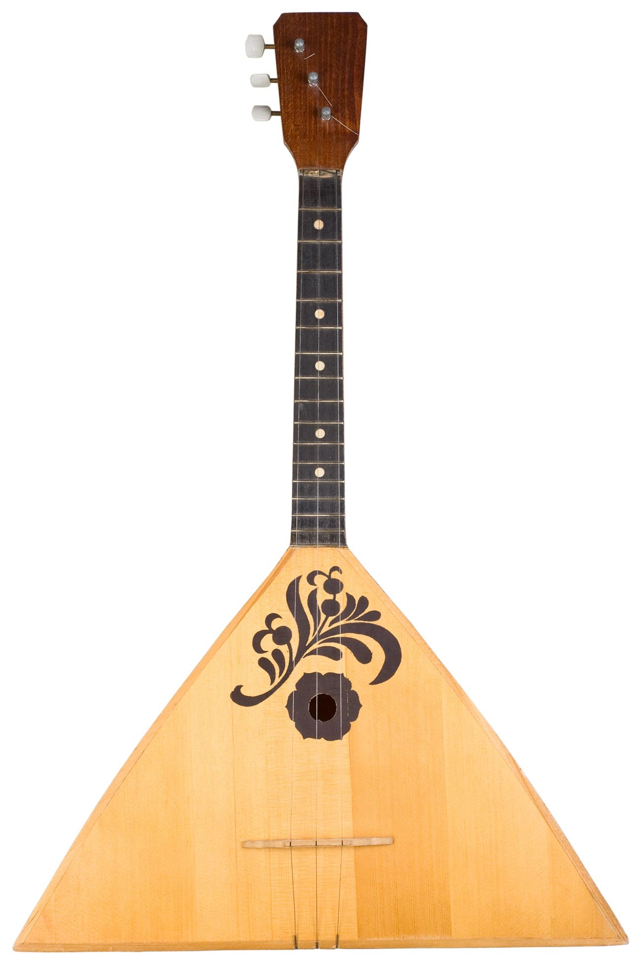 『4年保証』 バラライカ　プリマ　民族楽器　ルーマニア製　ケース付き 弦楽器
