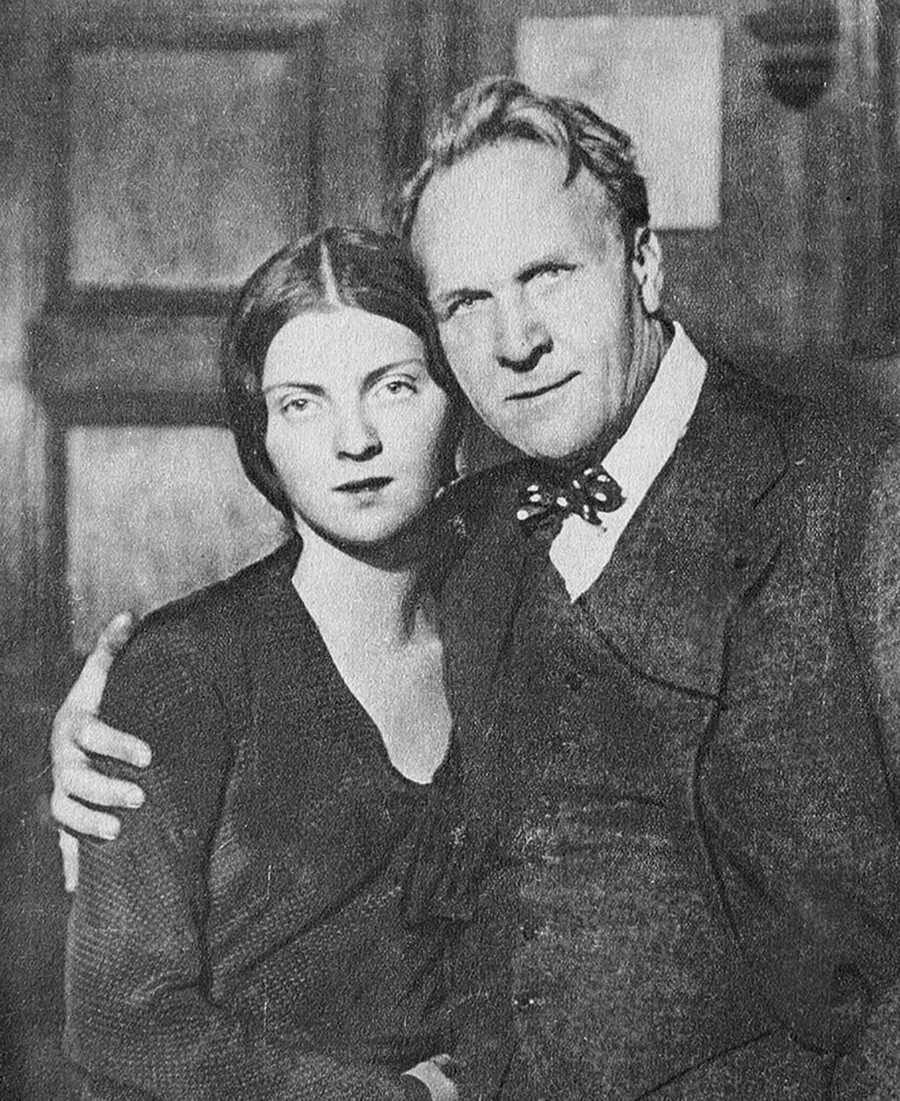 Fëdor Chaliapin con sua figlia Marina.