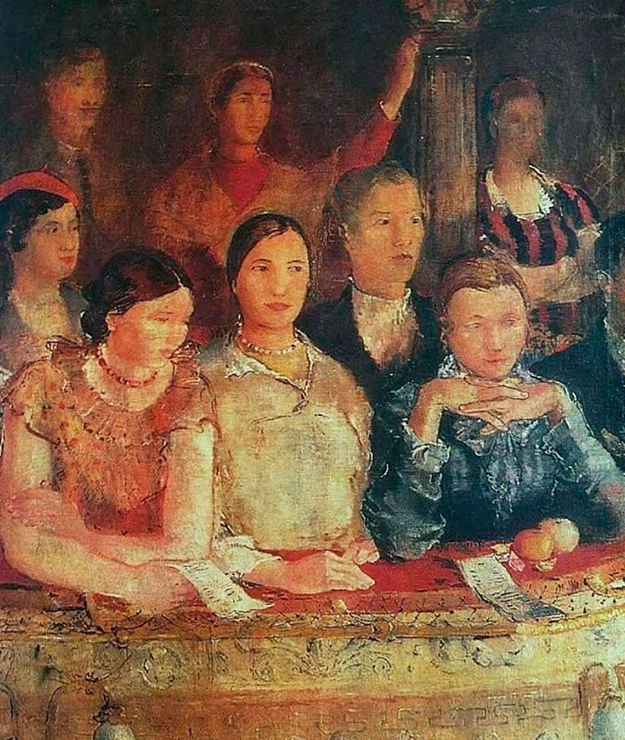 Лява част: На театър