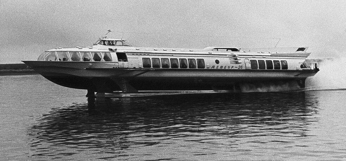 'Meteor', the most widespread Soviet hydrofoil, 1968.