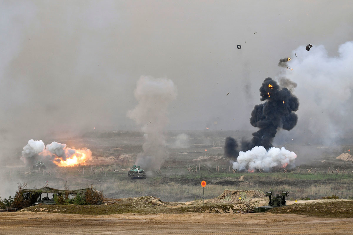 Uran-9 at the West-2021 military exercises