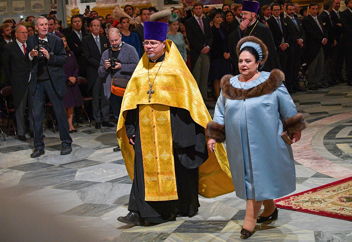 Maria Vladimirovna attending the ceremony.