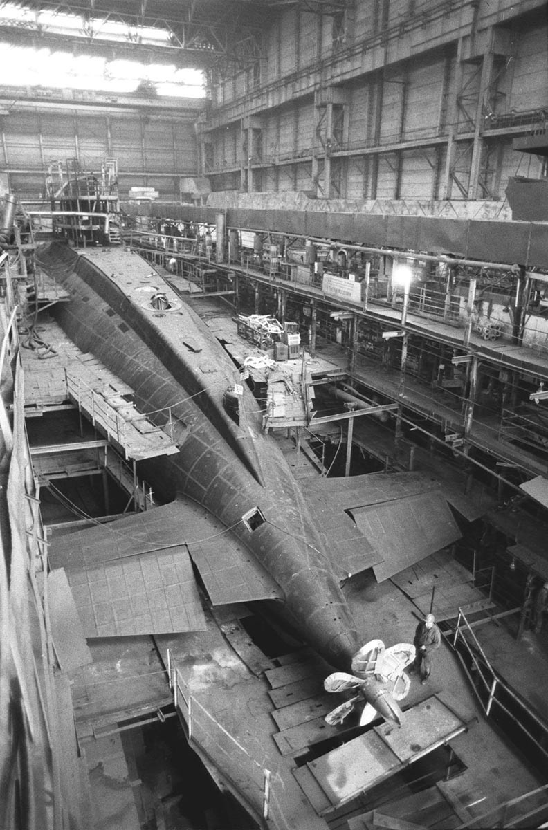 Ena od podmornic, ki je bila proizvedena v tovarni Krasnoje Sormovo.
