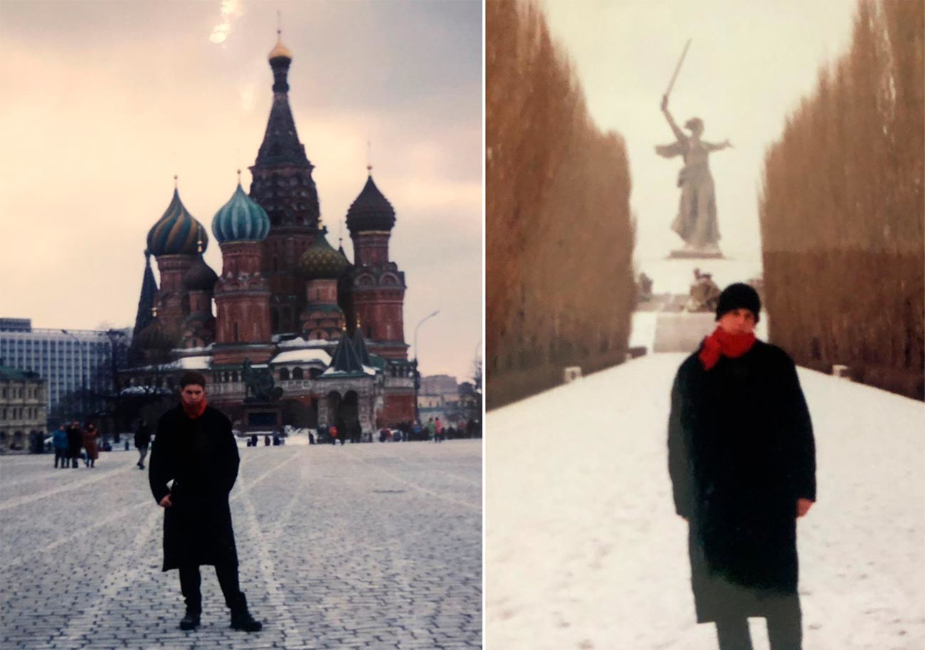 Luc in 1993 in Moscow and Volgograd.