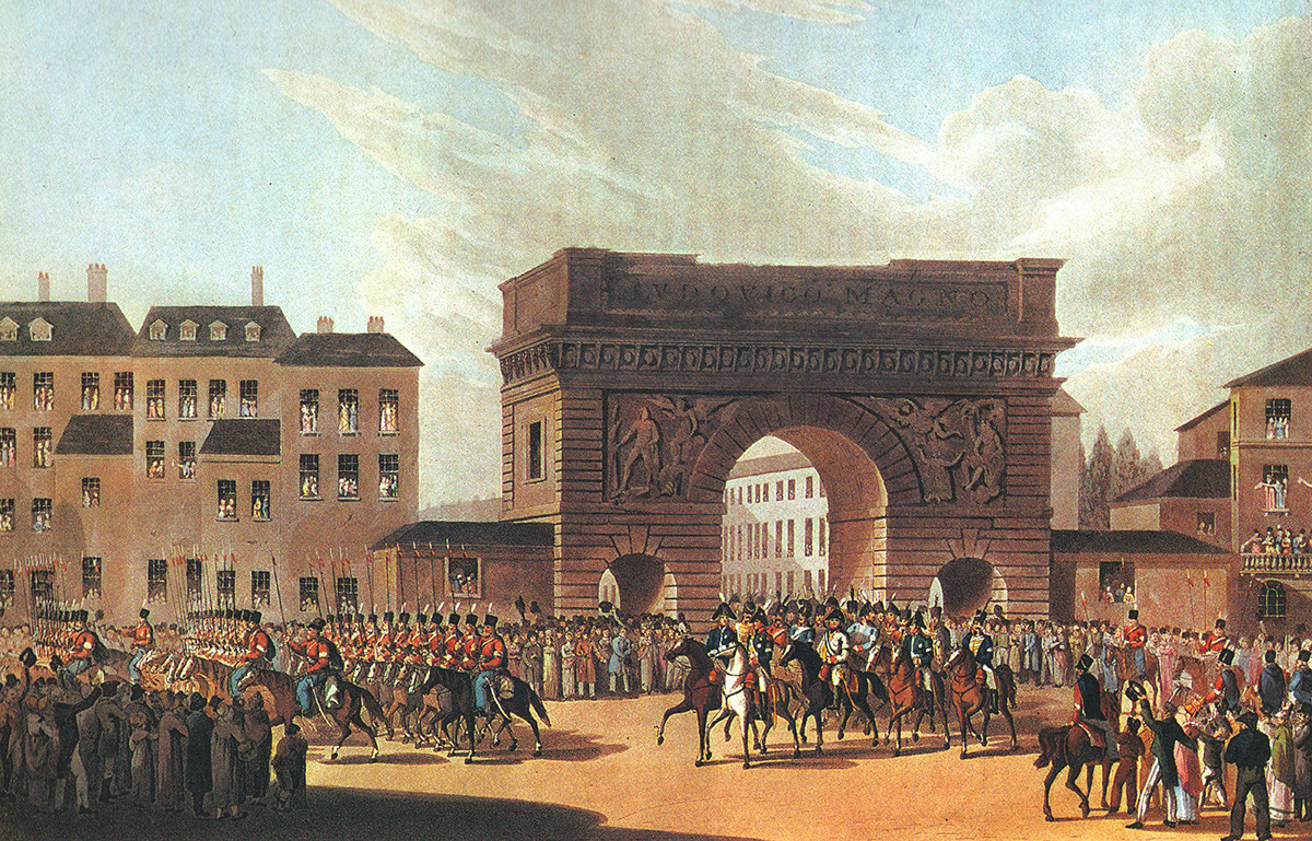 Troupes russes à Paris. 31 mars 1814