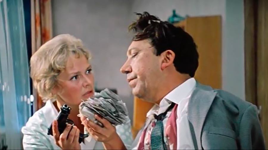 A still from 'The Diamond Arm' movie