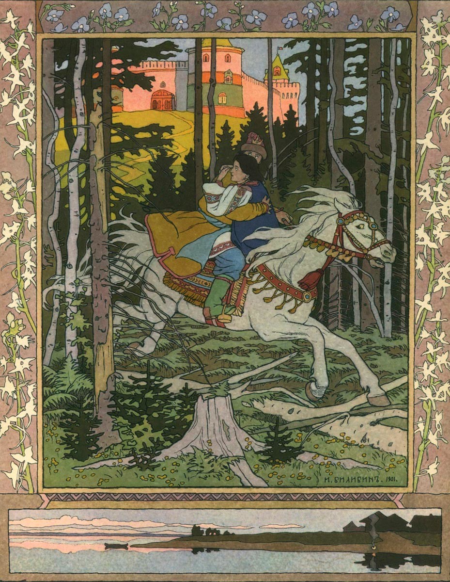Pushkin's Fairy Tales Illustrated by Ivan Bilibin.