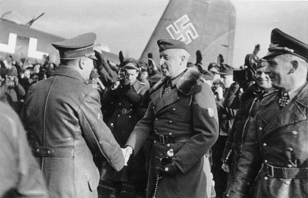 Hitler and Manstein in Zaporozhye.
