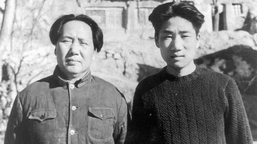 Mao Zedong und Mao Anying .