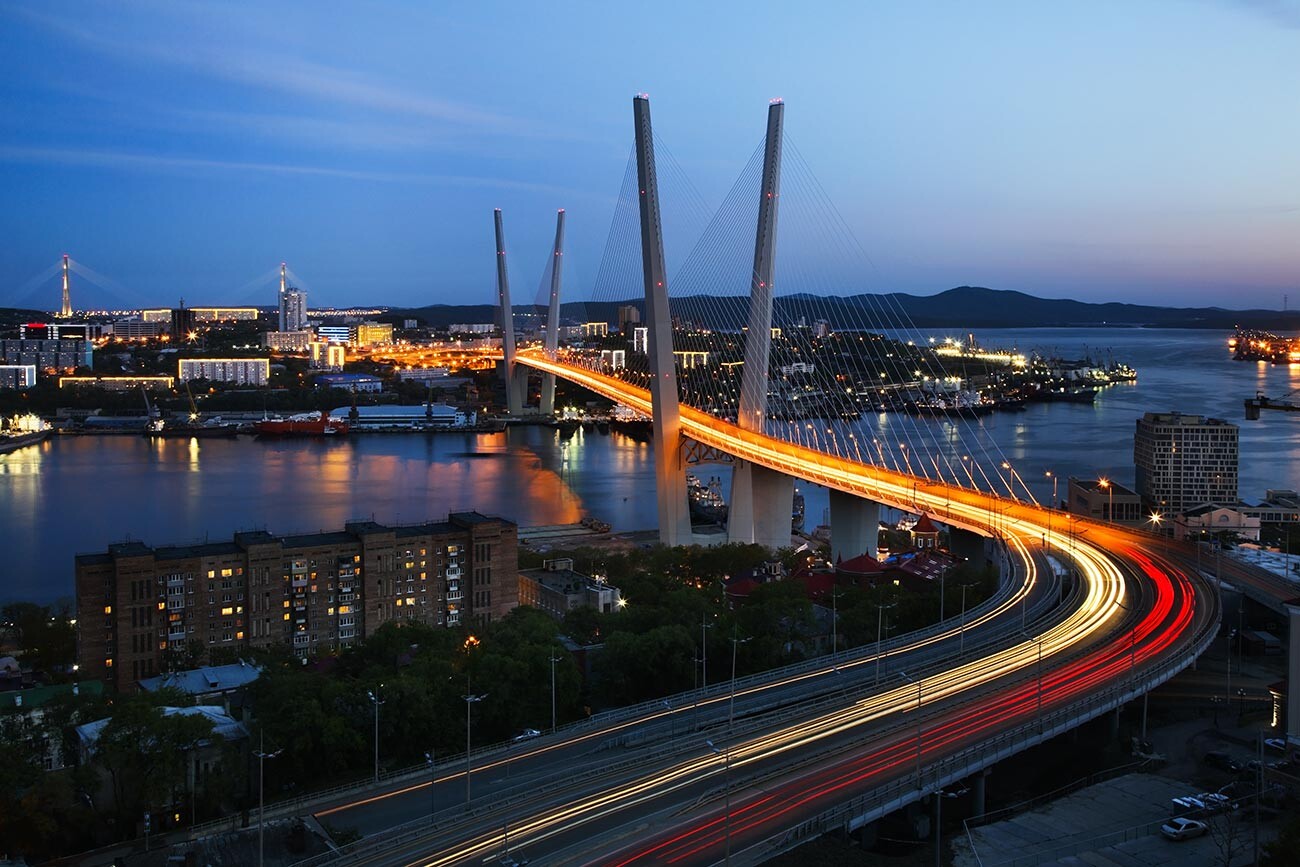 The Golden Bridge in Vladivostok