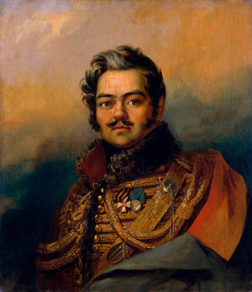Портрет Дениса Васиљевича Давидова, Џорџ Доу, око 1828.