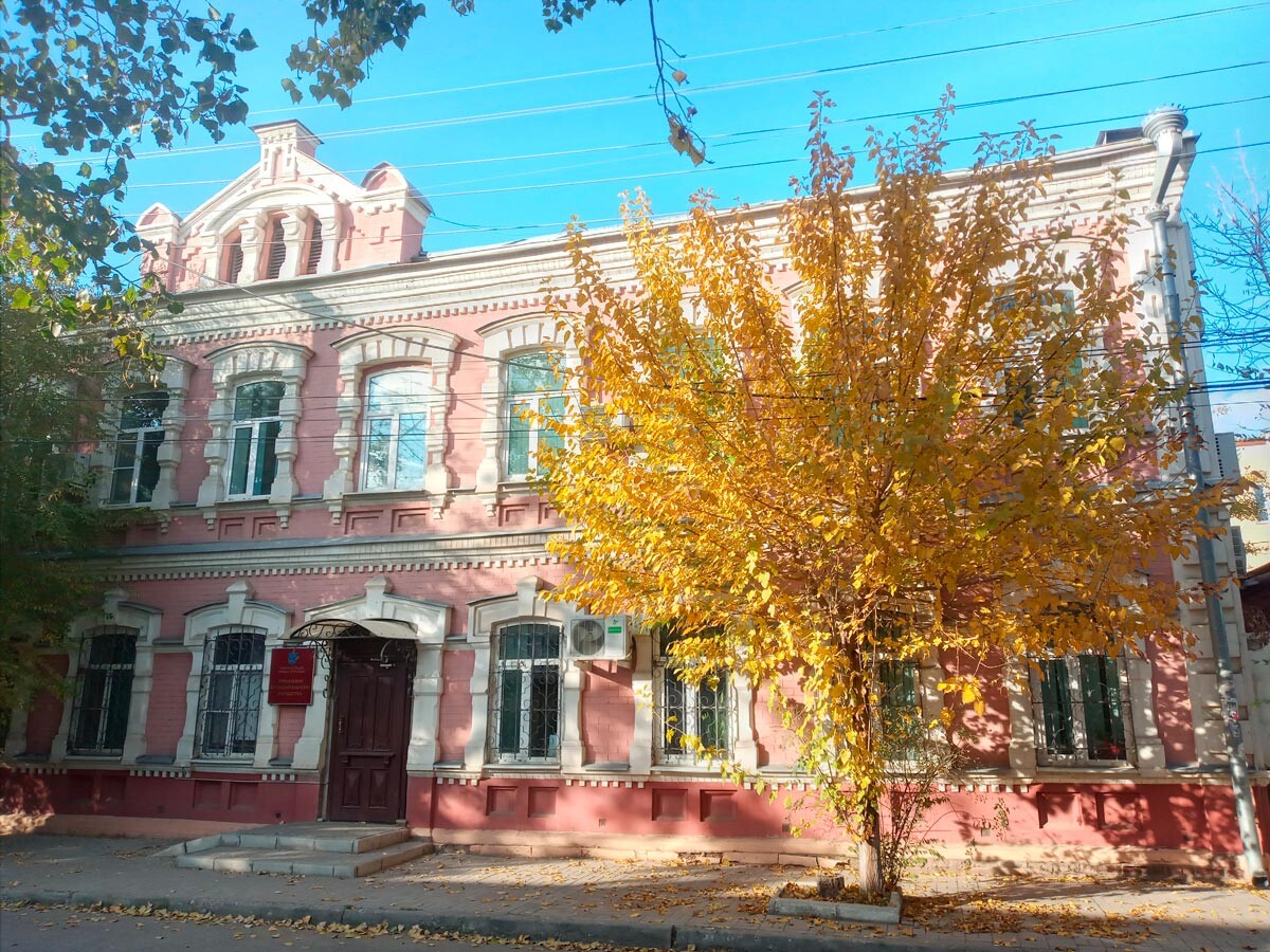 Tastefully restored building in Astrakhan