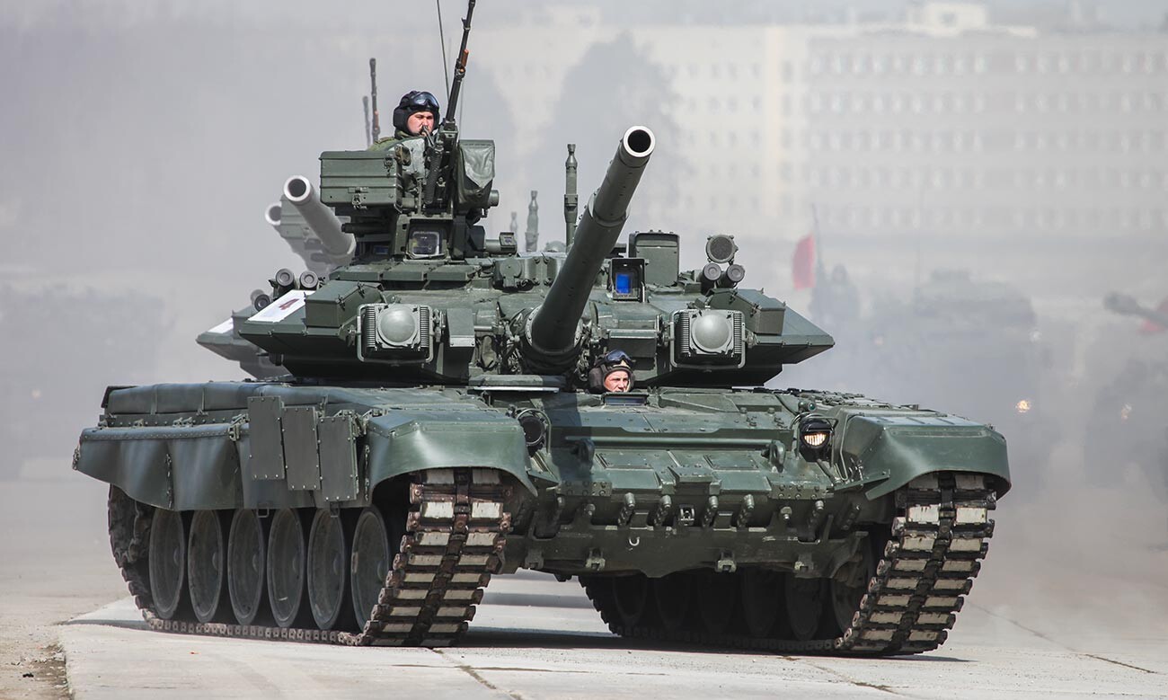 Т-90А на проби уочи Параде Победе у Алабину.