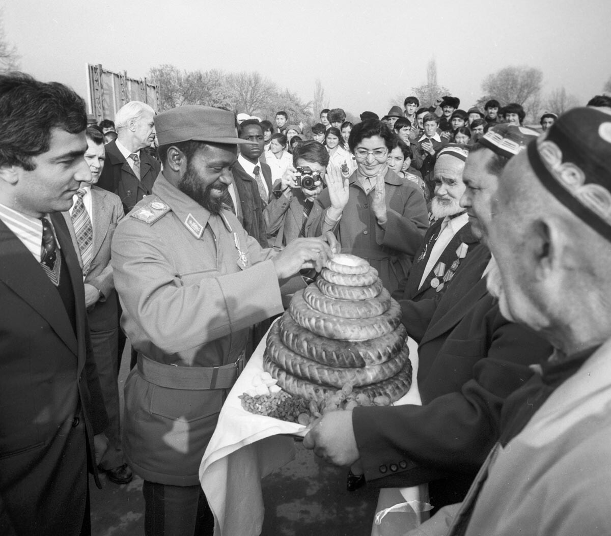 Samora Machel during his visit in the USSR, 1980