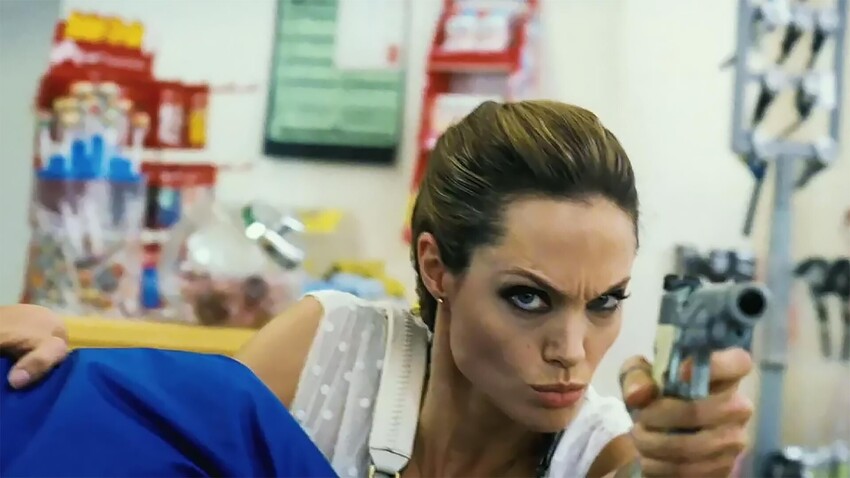 Angelina Jolie as Fox in 'Wanted'.