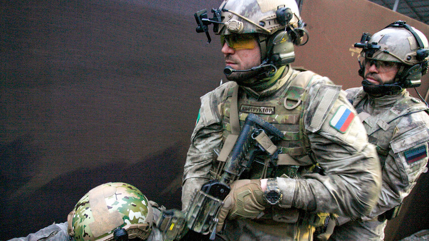 Стрелци за време тренинга у Међународном центру за припрему снага специјалне намене.