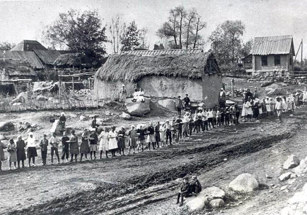 カザフスタンの村、1920年代