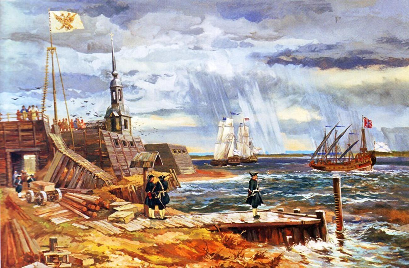 Início da construção de São Petersburgo 