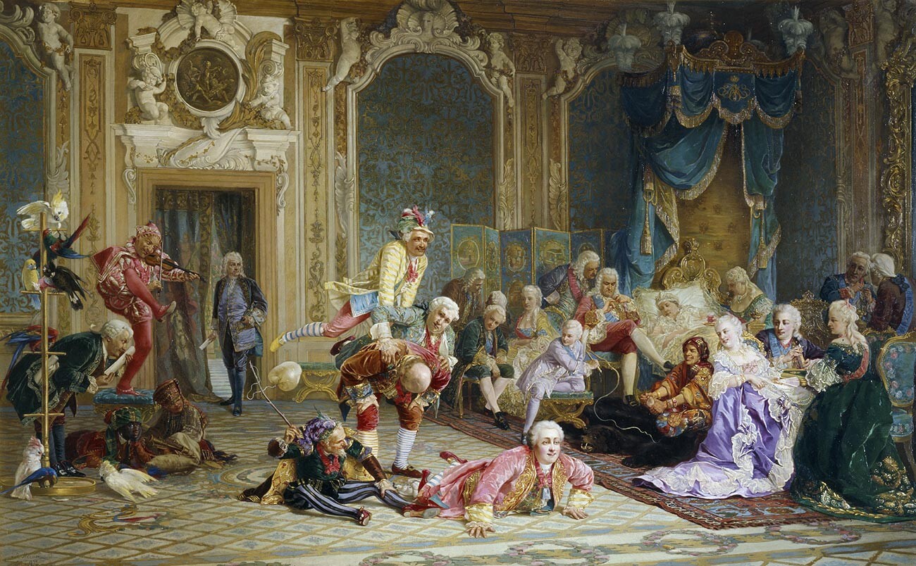 „Дворске луде императорке Ане“, Валериј Иванович Јакоби, 1872.