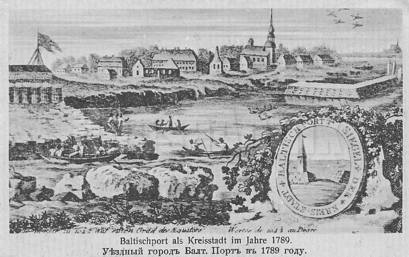The town of Baltic Port in 1789.