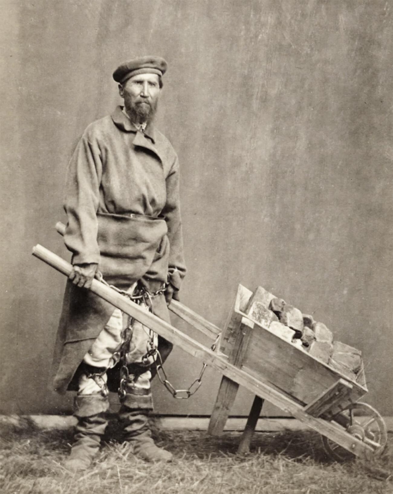 A convict in a labor camp in Nerchinsk, Siberia.