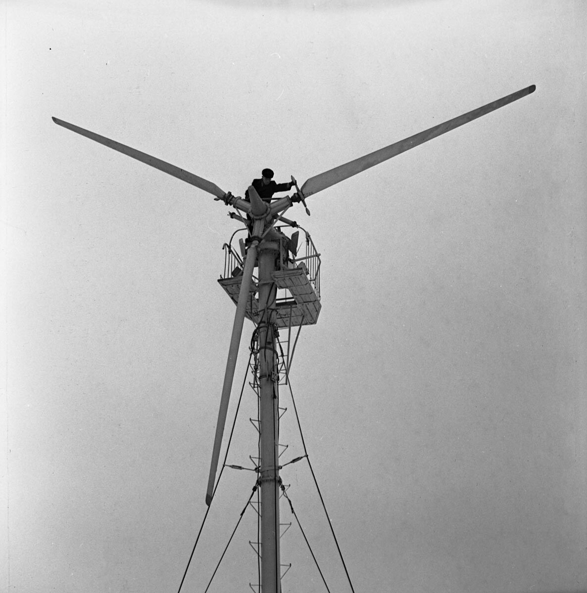 Република Калмикија. Ветрогенератор „Сокол“, 1977. 
