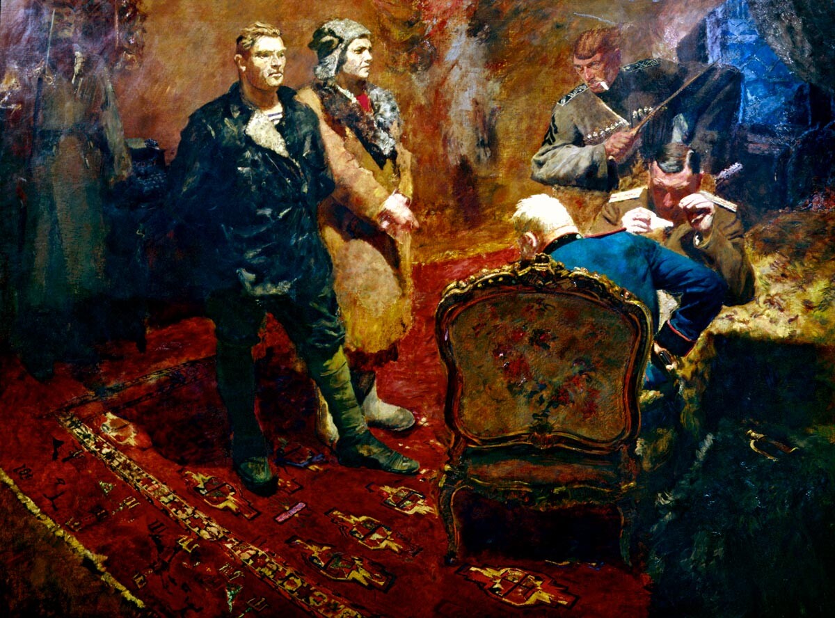 Boris Ioganson. Interrogation of the Communists, 1933