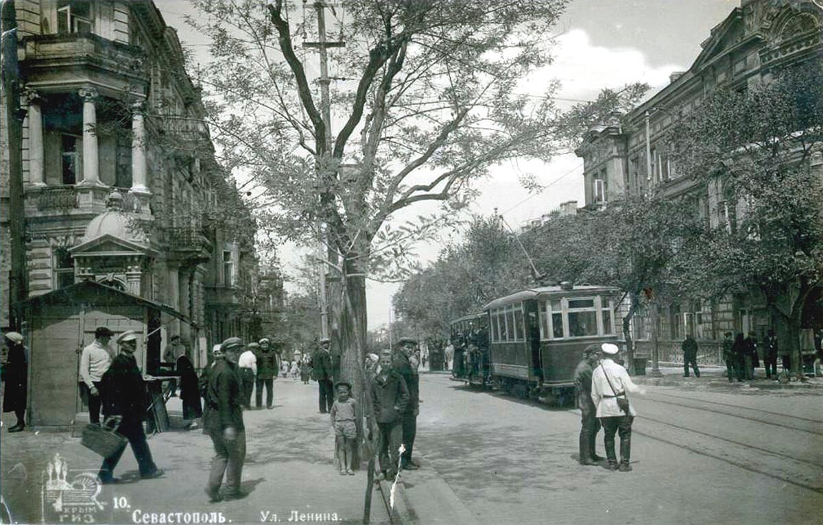 Та самая трамвайная линия в Севастополе, 1930-е.
