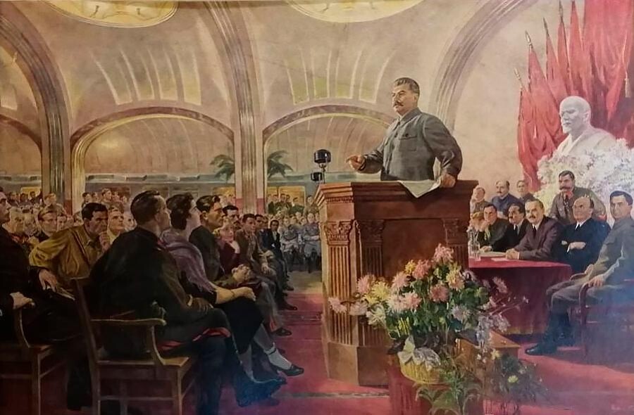  Ираклий Тоидзе. Речта на Сталин на тържественото заседание, отдадено на 24-та годишнина от революцията от 1917 година 1947 г 