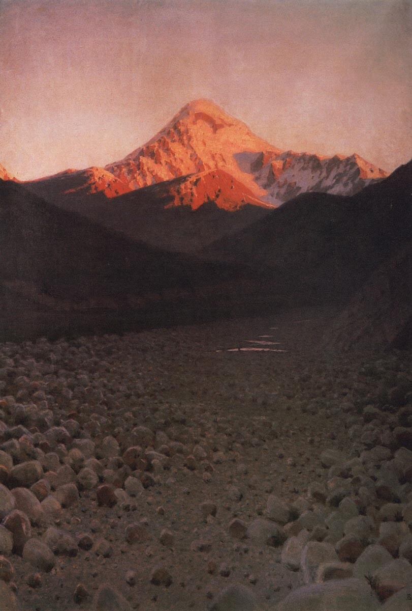 Mount Kazbek, 1897-1898.