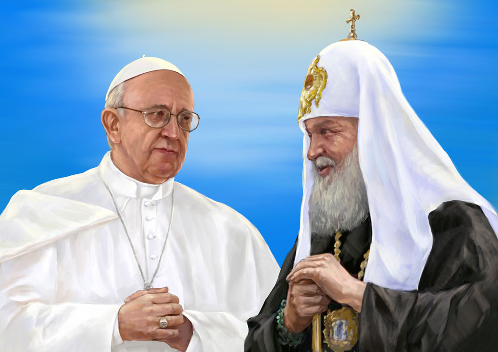 Papa Francesco e il Patriarca Kirill dopo l’incontro all’Avana