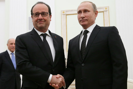 hollande putin Russia and France agree on need for broad anti-terrorist coalition 