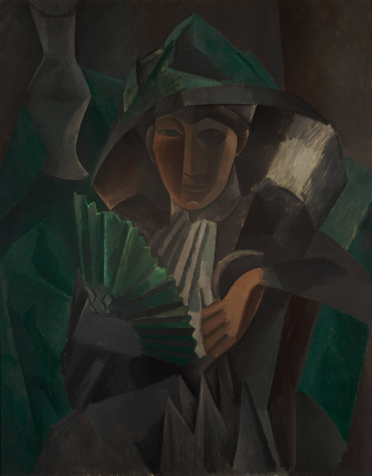 Pablo Picasso, La Dame &agrave; l&rsquo;&eacute;ventail, 1909.n