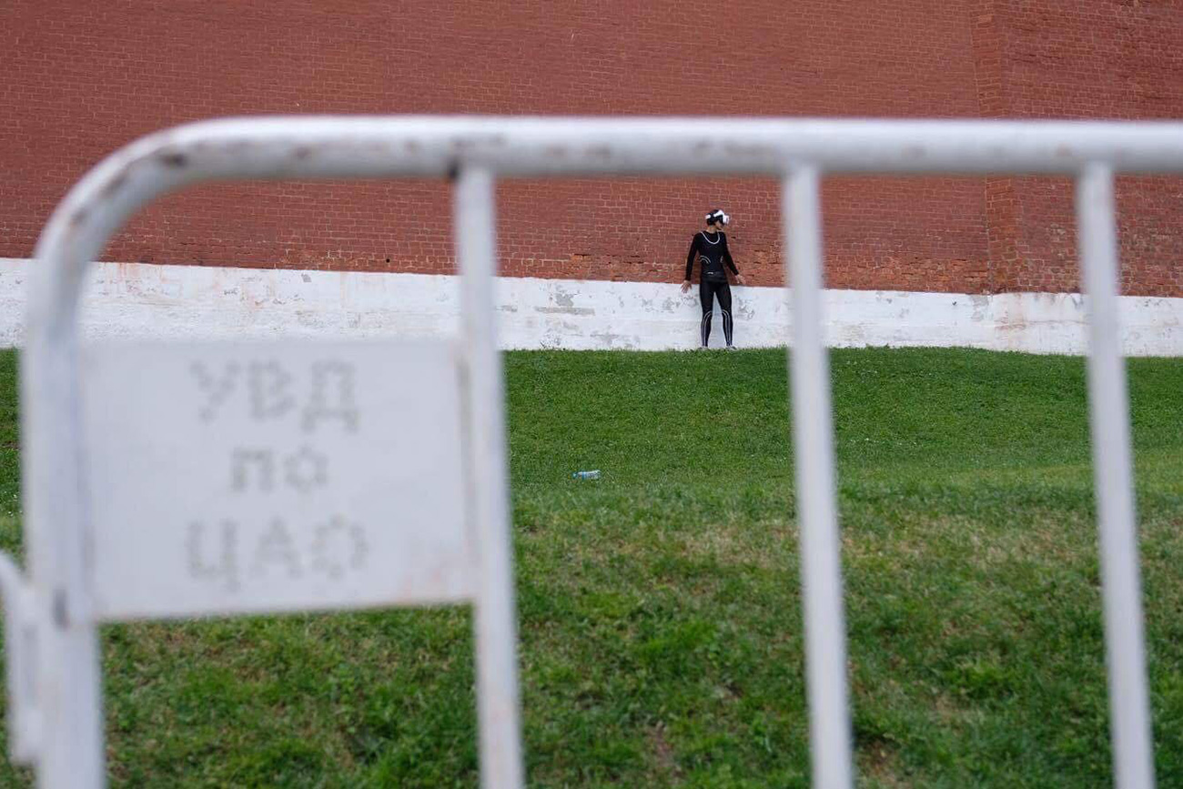 Katrín Nenásheva cerca del Kremlin. Fuente: Archivo personal
