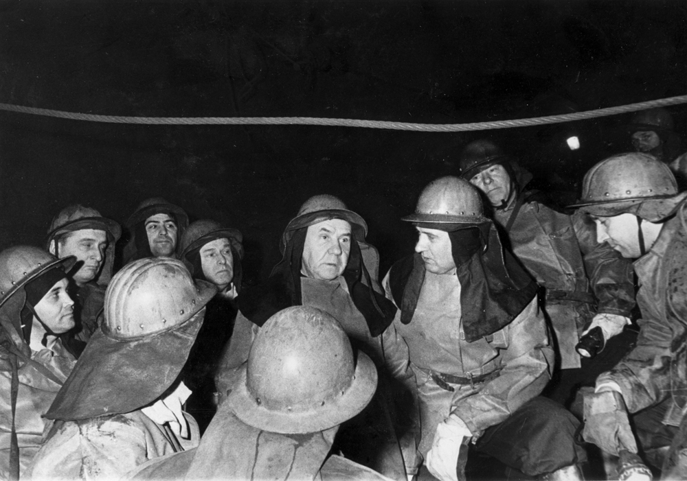 Encuentro con mineros de la mina Mayak. Norilsk, 1968 