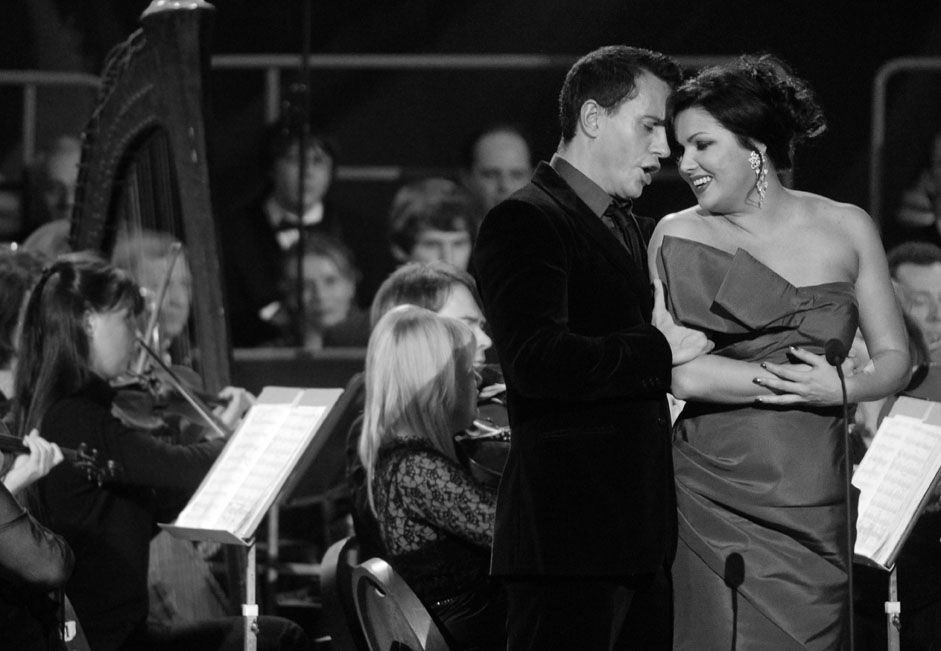 Anna Netrebko junto a su exmarido, el cantante uruguayo, Erwin Schrott. Fuente: ITAR-TASS