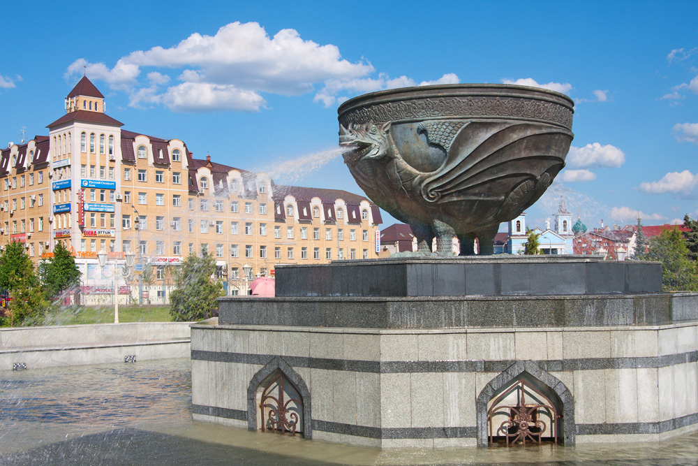 Dieser Springbrunnen erinnert an die Gründungslegende Kasans. / Lori/LegionMedia
