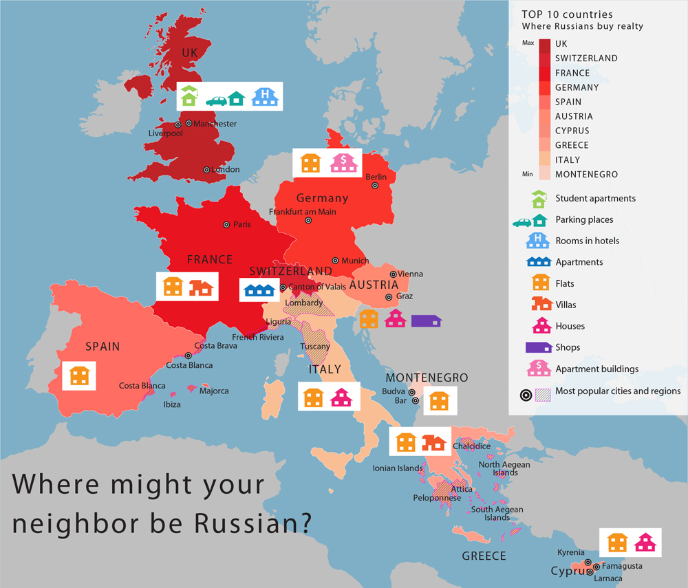  Where might your neighbor be Russian? 