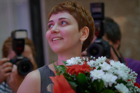 Anna Starobinets, ganadora del premio Bestseller Nacional en 2014.