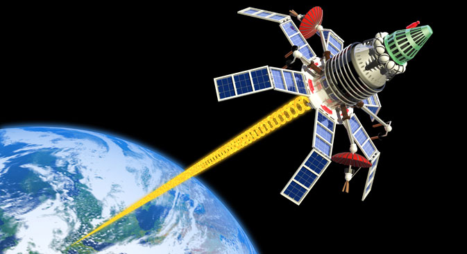 Laser charging satellites Energy to-go: Lasers will refuel active drones and satellites 