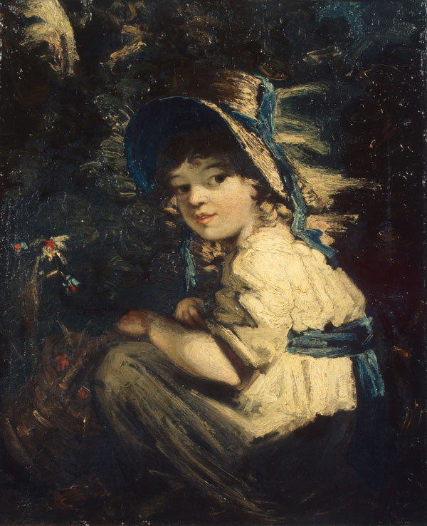 Gardner, Daniel. Girl in a Straw Hat. Oil on canvas. 76x62.5 cm. Britain. 1780-1790s