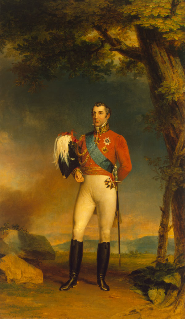  Dawe, George. Portrait of Duke of Wellington. Oil on canvas. 317x185 cm. Britain. 1829.